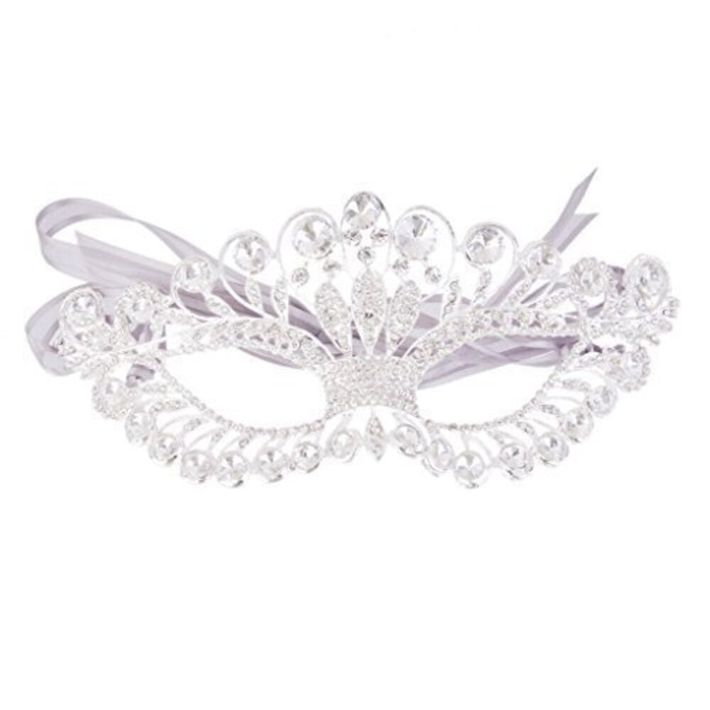 2123 Rhinestone Mask Masquerade Evening Prom Venetian Mardi Gras Party Mask